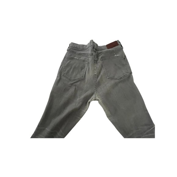 Designer Light Grey Madewell High Riser Skinny Jeans Dusty Wash SIZE 24 - Picture 8 of 8